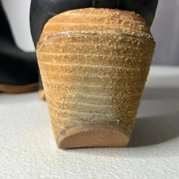 JEFFREY CAMPBELL Orwell Black Slip On Adjustable Ankle Booties Size 11 - Picture 6 of 9